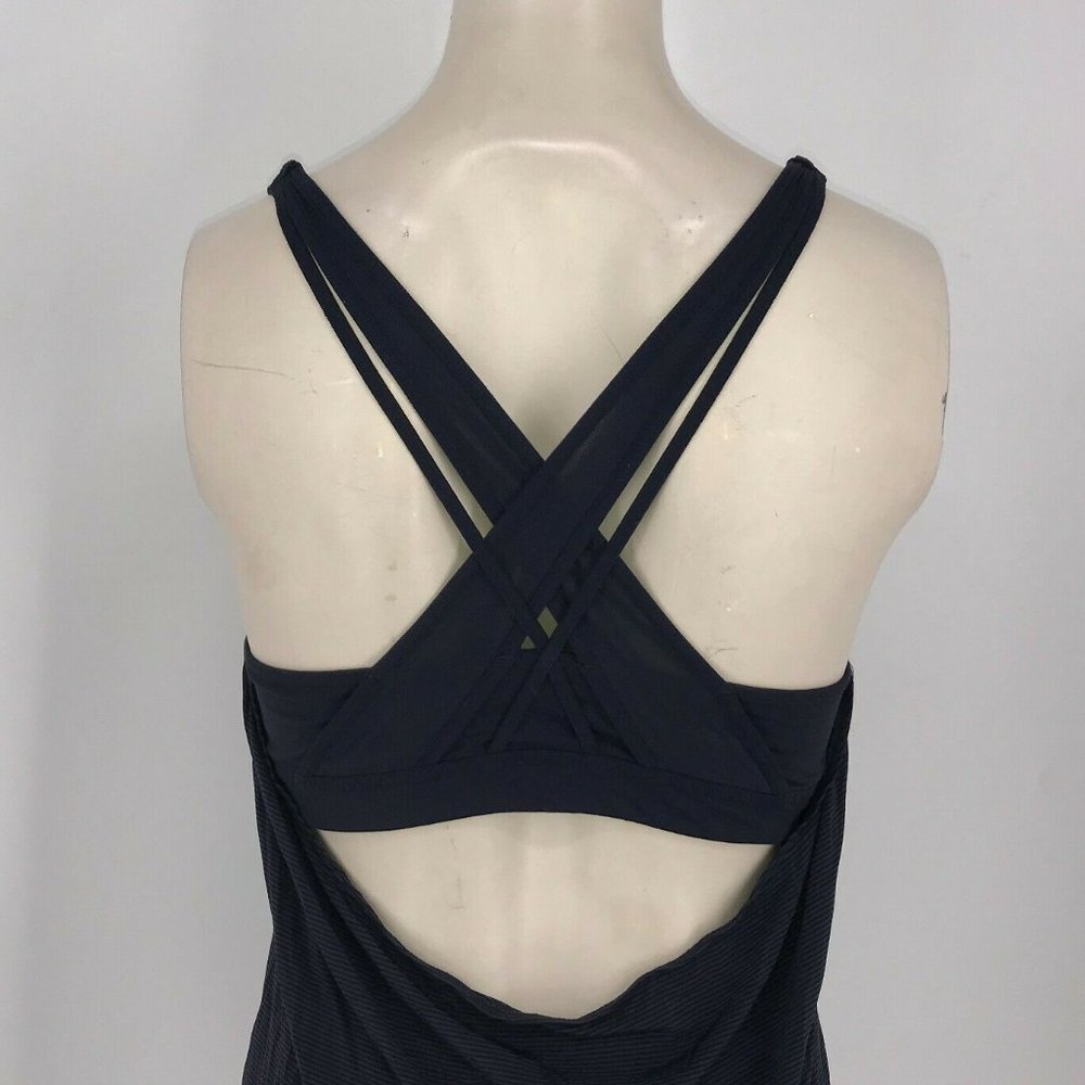 Athleta Blue Strappy-Back Yoga Top